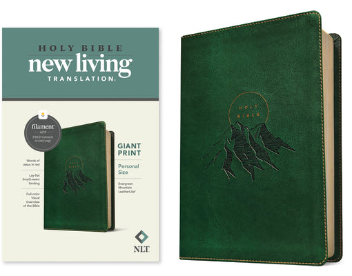 Cover Image for NLT Personal Size Giant Print Bible, Filament Enabled (Leatherlike, Evergreen Mountain, Red Letter) -- New Living Translation, Imitation Leather