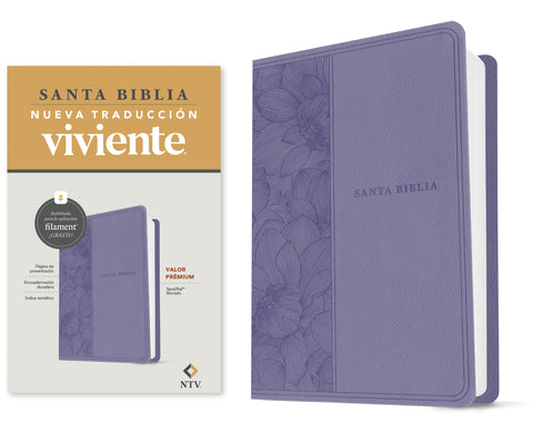 Cover Image for Biblia Valor Prémium Ntv Con Filament (Sentipiel, Morado) -- Tyndale, Imitation Leather