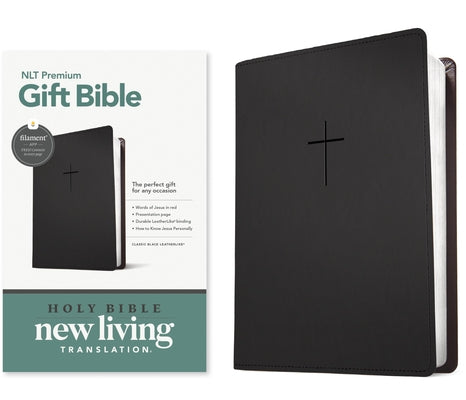 Cover Image for Premium Gift Bible Nlt, Filament Enabled (Leatherlike, Classic Black, Red Letter) -- New Living Translation, Imitation Leather