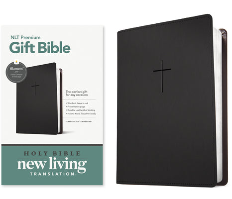 Cover Image for Premium Gift Bible Nlt, Filament Enabled (Leatherlike, Classic Black, Red Letter) -- New Living Translation, Imitation Leather