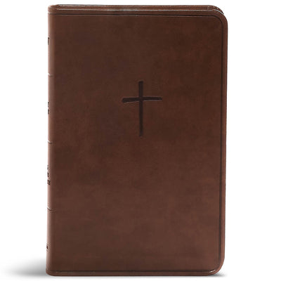 Cover Image for CSB Compact Bible, Value Edition, Brown Leathertouch -- Csb Bibles by Holman, Imitation Leather