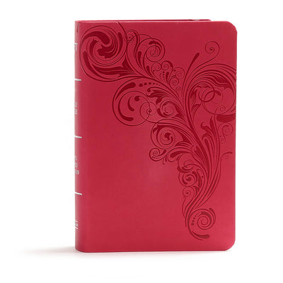 Cover Image for KJV Large Print Compact Reference Bible, Pink Leathertouch -- Holman Bible Publishers, Imitation Leather