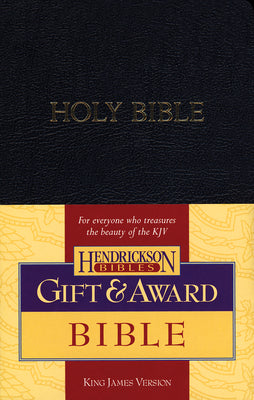 Cover Image for Gift & Award Bible-KJV -- Hendrickson Publishers, Imitation Leather