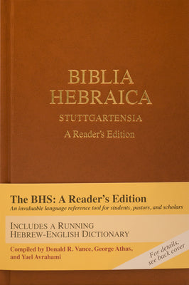 Cover Image for Biblia Hebraica Stuttgartensia (Bhs), a Reader's Edition, Hardcover (Hardcover) -- Karl Elliger, Hardcover