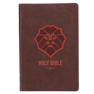 Cover Image for KJV Bible Kid Edition (Faux Leather, Brown) -- Christian Art Gifts, Imitation Leather