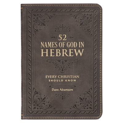 Cover Image for Gift Book 52 Hebrew Names of God Faux Leather -- Christian Art Gifts, Leather