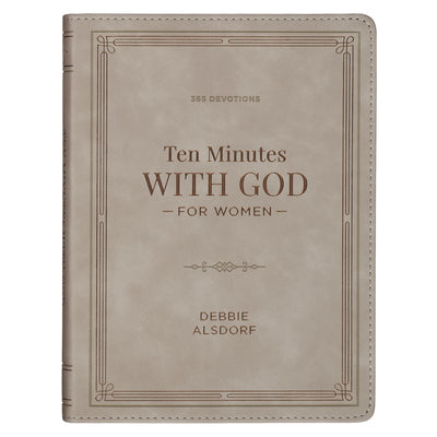 Cover Image for Devotional 10 Minutes with God for Women Faux Leather -- Christian Art Gifts, Leather