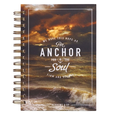 Journal Wirebound Large Anchor for the Soul -- Christian Art Gifts, Spiral