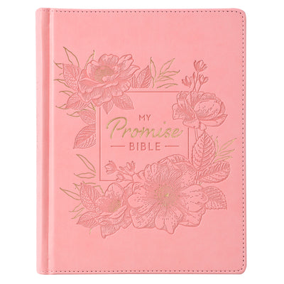 Cover Image for KJV My Promise Bible (Faux Leather Hardcover, Pink) -- Christian Art Gifts, Imitation Leather