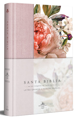Cover Image for Biblia Reina Valera 1960 Letra Grande. Tapa Dura, Tela Rosada Con Flores, Tamaño Manual / Bible Rvr 1960. Handy Size, Large Print, Hardcover, Pink -- Reina Valera Revisada 1960, Hardcover