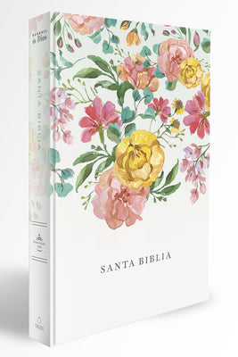 Cover Image for Biblia Reina Valera 1960 Tamaño Manual, Tapa Dura, Flores Rosadas / Spanish Bible Rvr 1960 Handy Size, Lp, Hc, Pink Flowers -- Reina Valera Revisada 1960, Hardcover