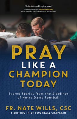 Cover Image for Pray Like a Champion Today: Sacred Stories from the Sidelines of Notre Dame Football -- Nate Wills, Paperback