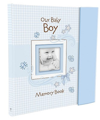 Cover Image for Christian Art Gifts Boy Baby Book of Memories Blue Keepsake Photo Album Our Baby Boy Memory Book Baby Book with Bible Verses, the First Year -- Christian Art Gifts, Hardcover