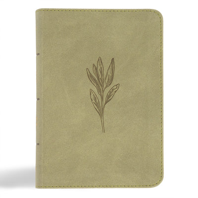 Cover Image for NASB Large Print Compact Reference Bible, Sage Suedesoft Leathertouch -- Holman Bible Publishers, Imitation Leather