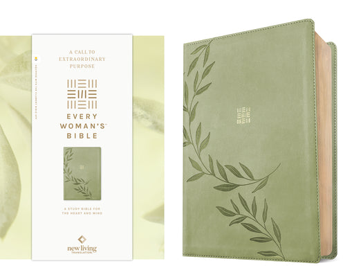Cover Image for NLT Every Woman's Bible, Filament Enabled (Leatherlike, Olive Branch Green, Red Letter) -- New Living Translation, Imitation Leather