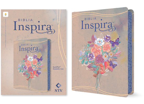 Cover Image for Biblia Inspira Ntv Con Filament (Sentipiel, Acuarela Rosa) -- Nueva Traducción Viviente, Imitation Leather