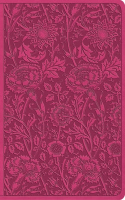 Cover Image for ESV Vest Pocket New Testament with Psalms and Proverbs, Red Letter (Trutone, Berry, Floral Design) -- Esv Bibles, Imitation Leather