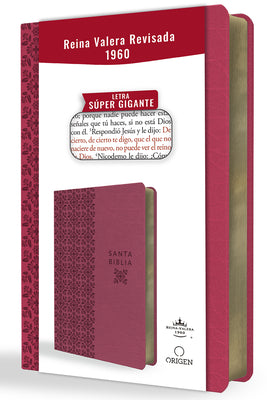 Cover Image for Biblia Reina Valera Revisada 1960 Letra Súper Gigante, Símil Piel Fucsia Rosada / Spanish Bible Rvr 1960 Super Giant Print, Fuchsia Pink Leathersoft -- Reina Valera Revisada 1960, Bonded Leather