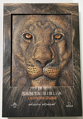 Biblia Rvr 1960 Letra Grande León de Judá Edición Especial Bronce / Spanish Bible Rvr 1960 Large Print Imitation Leather Lion of Judah Special Edition -- Reina Valera Revisada 1960, Hardcover