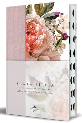 Cover Image for Biblia Reina Valera 1960 Letra Grande. Tela Rosada Con Flores, Manual Con Índice / Spanish Bible Rvr 1960, Large Print, Pink Floral Cloth with Index -- Reina Valera Revisada 1960, Hardcover