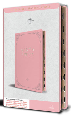 Cover Image for Biblia Rvr 1960 Letra Grande Tamaño Manual, Piel Rosada Con Índice / Spanish Bible Rvr 1960 Handy Size Large Print Leathersoft Pink with Index -- Reina Valera Revisada 1960, Bonded Leather