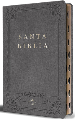 Biblia Rvr 1960 Letra Grande Tamaño Manual, Piel Gris Con Índice / Spanish Bible Rvr 1960 Handy Size Large Print Leathersoft Gray with Index -- Reina Valera Revisada 1960, Bonded Leather