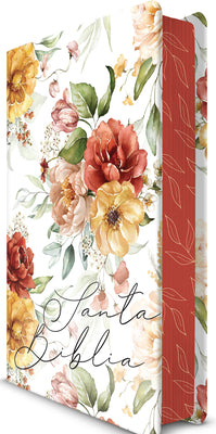Cover Image for Biblia Rvr 1960 Letra Grande Tamaño Manual, Hc, Flores Rosadas Y Cantos Pintados / Spanish Bible Rvr 1960 Handy Size Large Print with Flowers and Spra -- Reina Valera Revisada 1960, Hardcover