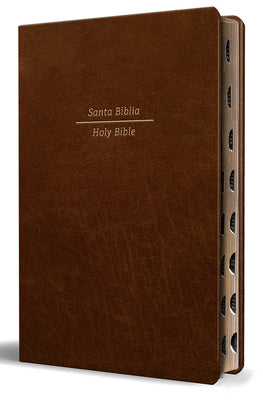 Cover Image for Biblia Bilingüe Reina Valera 1960 (Esv) Letra Grande Símil Piel Marrón Con Índice/ Bilingual Bible Rvr 1960 (Esv) Large Print Brown Leathersoft with T -- Reina Valera Revisada 1960, Bonded Leather